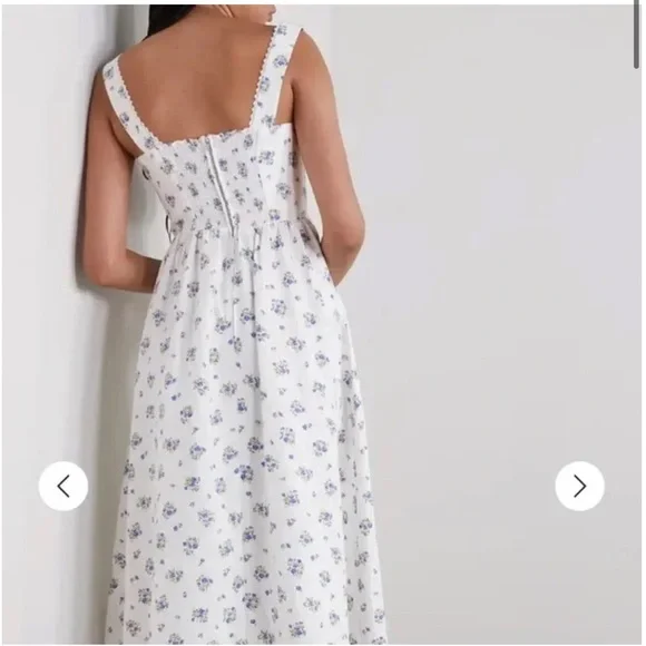 Reformation Tagliatelle Floral-print Linen Midi Dress - Picture 4 of 10